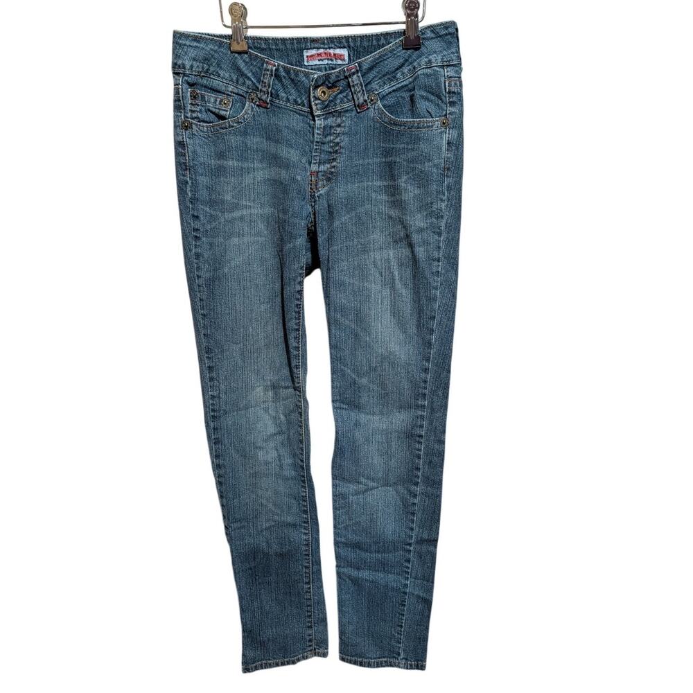 Rough Rider Jeans 29 y2k Waist Low Rise Medium Rinse Distressed Jeans